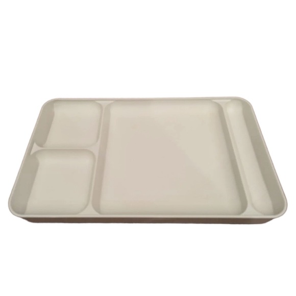 Set Of 2 Vintage Tupperware Divided Serving Trays #1535 Picnic Lunch Cam… - Picture 1 of 3
